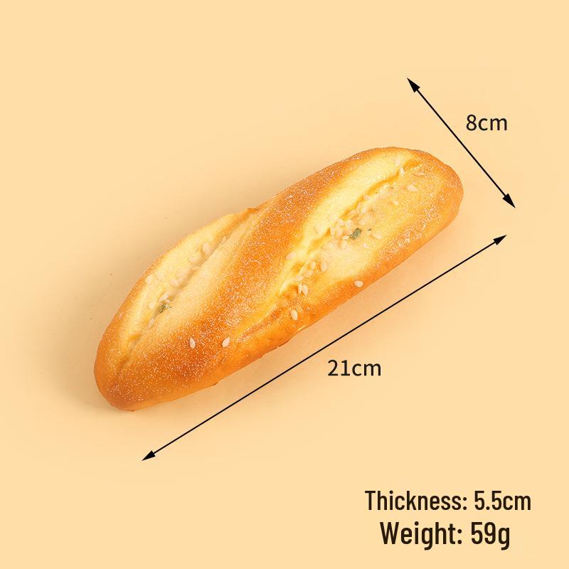 Baguette e Bruco in PU Sintetico, Oggetto di Scena per Esposizione, Decorazione o Servizi Fotografici
