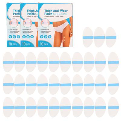 30 Stück Oberschenkel Anti-Scheuer-Pflaster Tragbare Damen Anti-Scheuer-Pads Oberschenkelaufkleber Bänder für Knie Wade