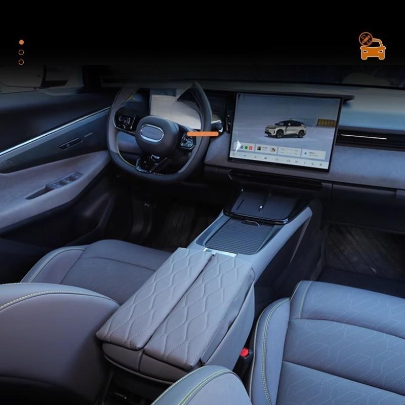 For Lynk & Co 08 EMP -2025 Car Armrest Box Heightening Pad Central Protective Cover Accessories Car Decoration Product Tools