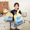 Cartoon Children Excavator Little Backpack With Adjustable Straps For School