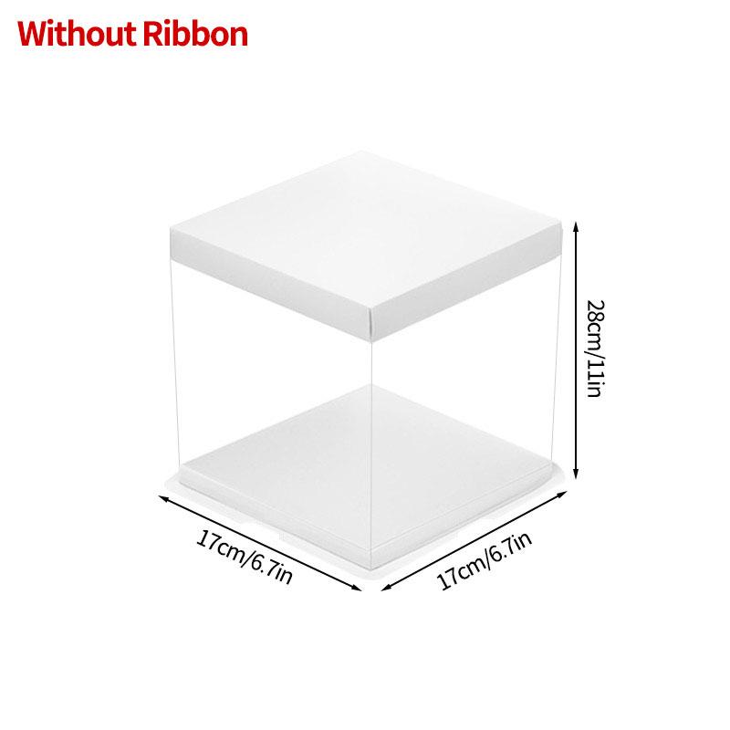 Transparent Cake Box Clear Gift Packaging Boxes Birthday Party Cake Packing Candy Storage Containers  Anniversary Party Decor
