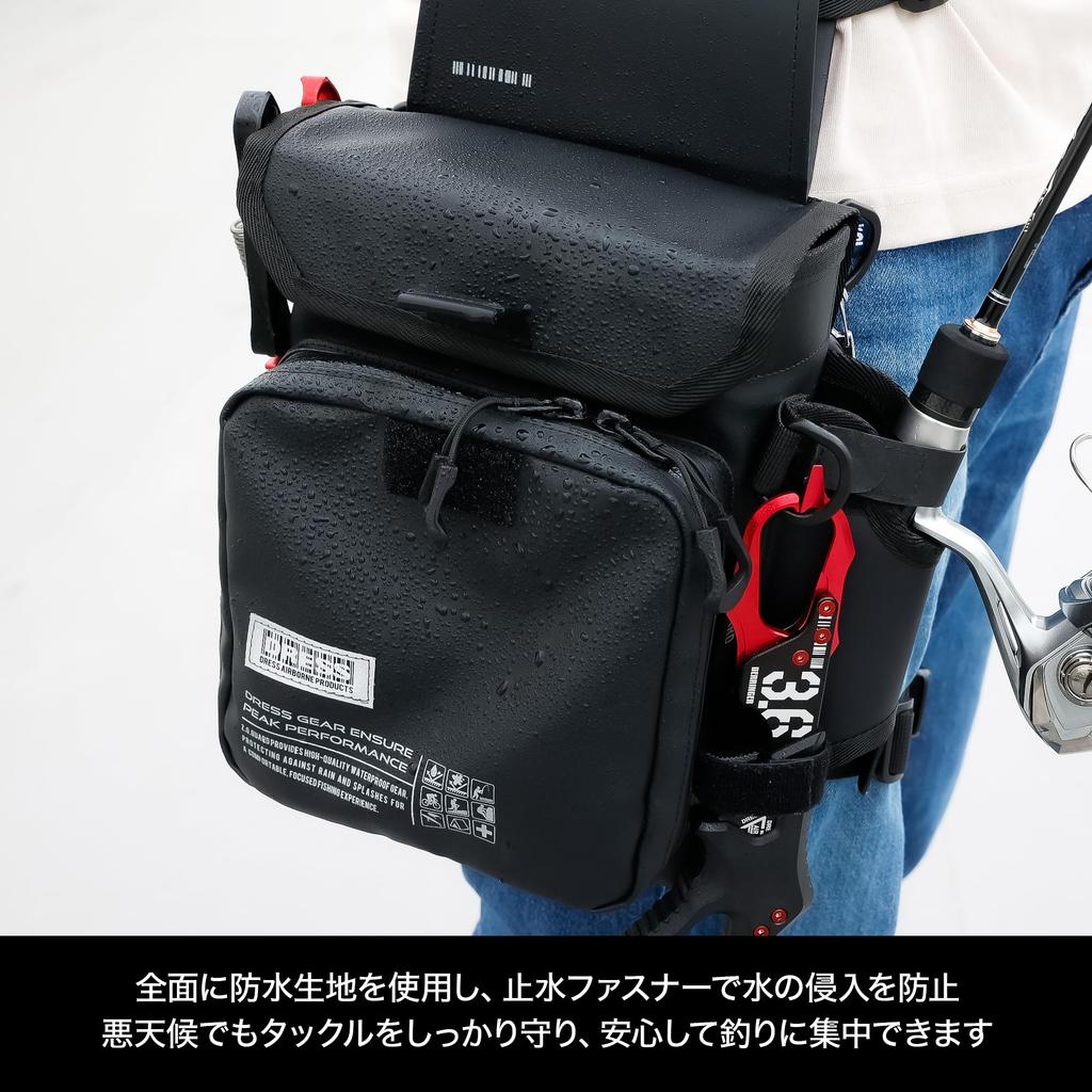 DRESS Tactical Leg Bag Airborne MC Fishing Bag Backpack Tool Case Run Gun Ajing Light Game Large Capacity Multifunctional Rod Holder &