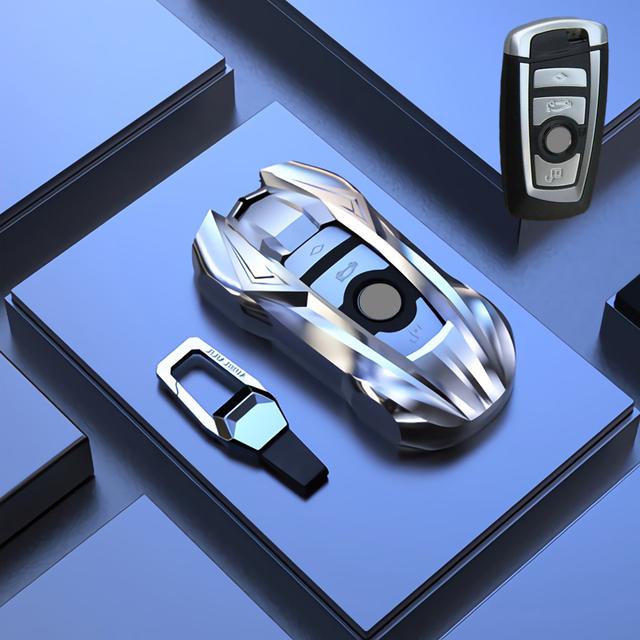 

1 х чехол для автомобильного ключа из цинкового сплава для BMW X3 X5 X6 F30 F34 F10 F20 G20 G30 G01 G02 G05 F15 F16 1 3 5 7 серии брелок для ключей в виде ракушки