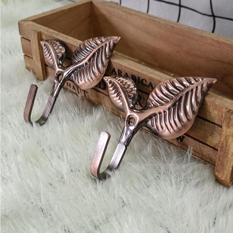 2PCS curtain accessories curtain hook curtain wall hook European leaf hook wall hook coat hook