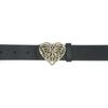 Love Heart Butterfly Buckle Belt for Teens Casual Belt Pants Jeans Belt Eye Catching Waistband Women Accessories