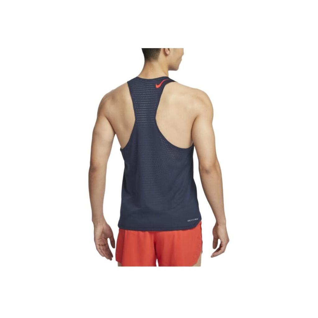 Nike Aeroswift Dri-Fit Adv Quick-Dry Running Casual Vest Men Tops Obsidian Bright-Crimson FN4232-451