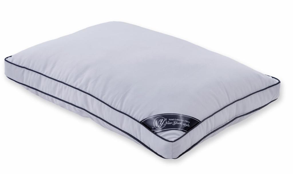 MORIPiLO Hotel Collection Pillow Standard, Hotel-Quality, New York Style (Regular Size, Gray), Approx. 43x63x15cm, by Morishita Makura