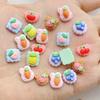 30Pcs Cute Mini Fruit Cherries,strawberry Cookies Nail Art Resin Designer Charms DIY Craft For Nail 3D Decorations Jewelry