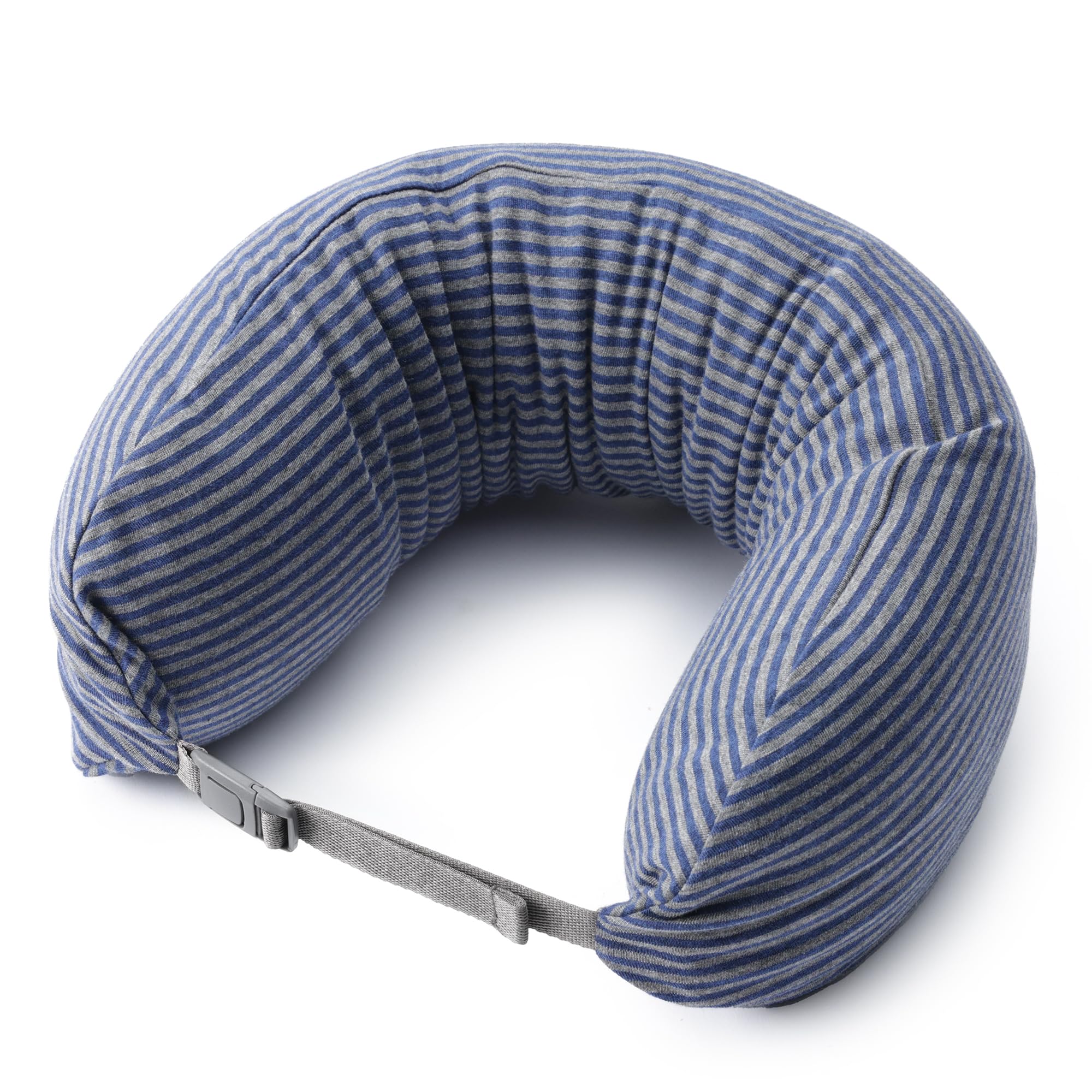 Подушка для шеи MUJI Fit, Хизер Нави x Серый, Прибл.. 16 x 64 см, 44430934
