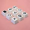 4/9Pcs 3D Printed Keycaps Game Controller Skull Round Triangle Square Symbols Universal Mechanical Keyboards Keycaps Replacement Computer Accessories