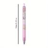 Back to school season 2pcs 0.5mm creative cartoon rabbit metal hook press pen for girls with high appearance cute neutral pen office gift pen