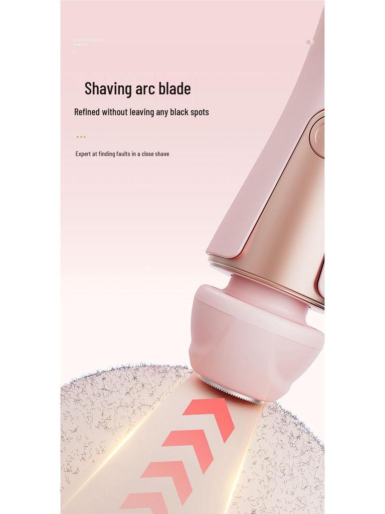 Women's Pink Electric Shaver for Private Parts & Underarms, Wet/Dry Epilator, Rechargeable