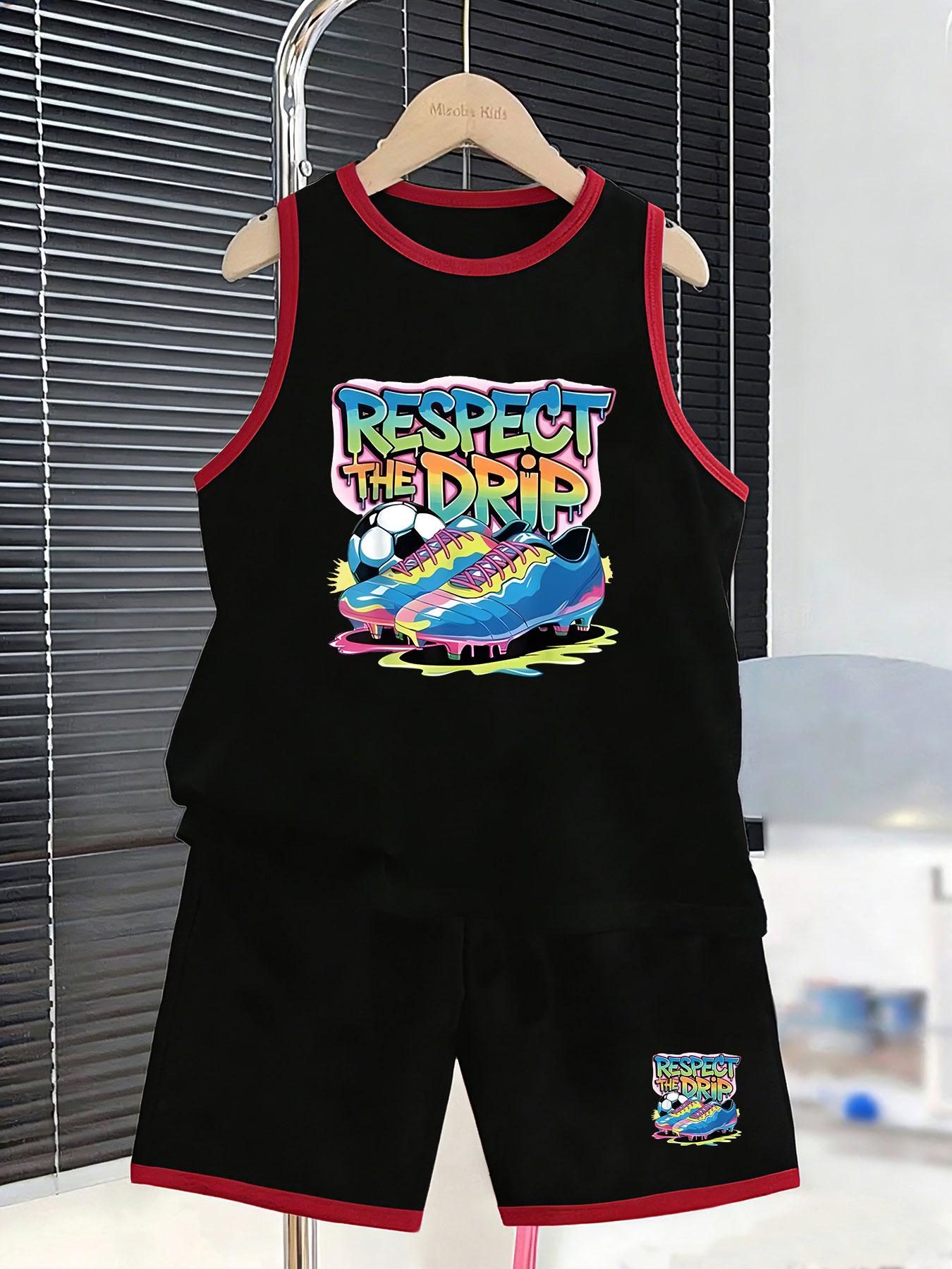 

Boys street sneaker & football hybrid printed set. Hype sporty style, comfy breathable fabric for personalized casual wear. 2-3Y чёрный