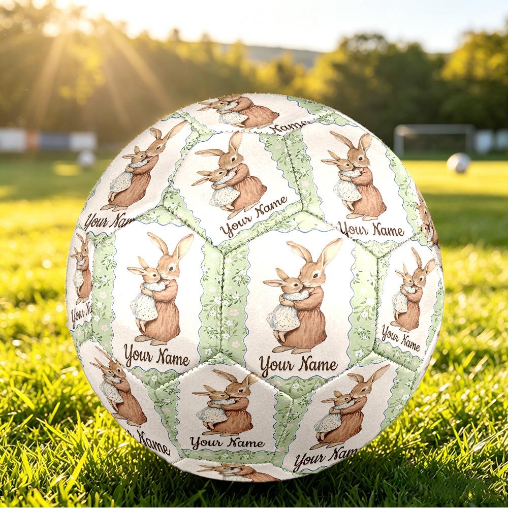 Custom Name Text Size 5 Football,Peter Rabbit Standard Training Soccer Ball