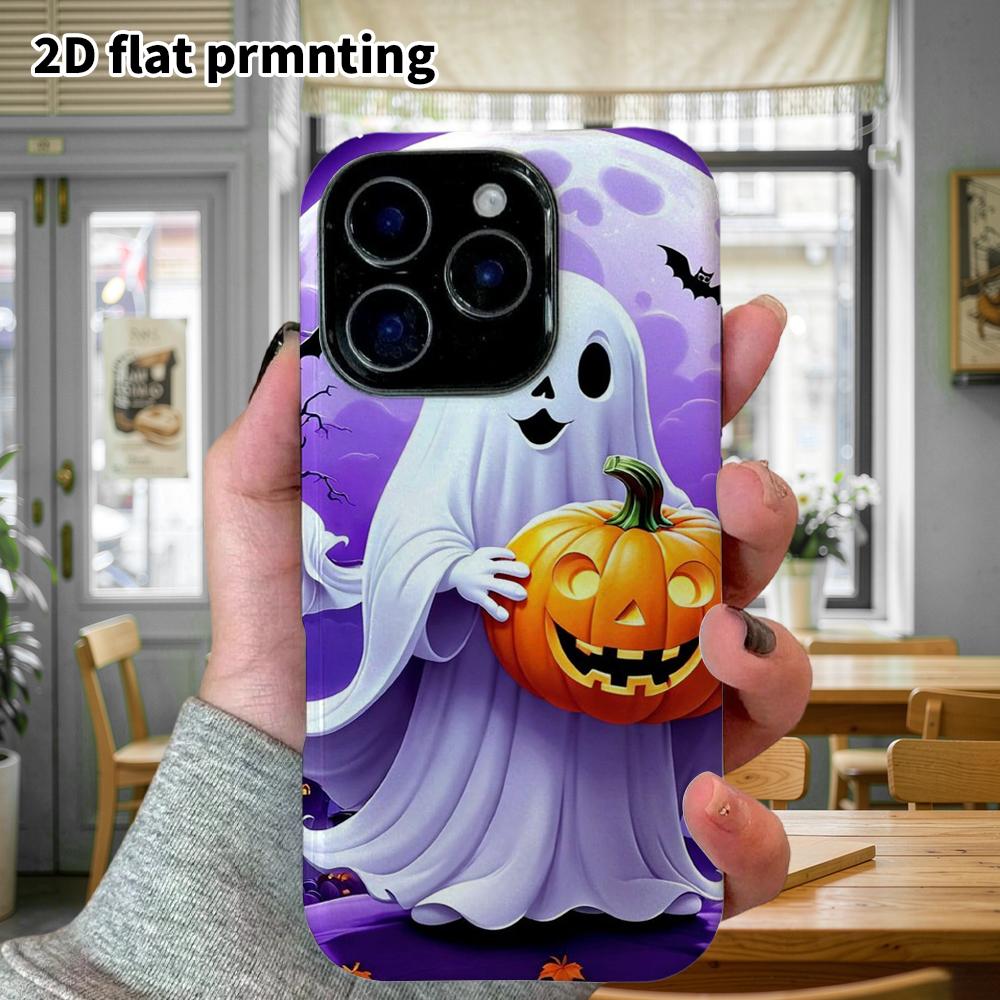 Phone Case: 2D Flat Design Suitable for iPhone 18, 17, 16, 15, 14, 13 Pro Film Protection Case, Couple Style, Halloween Theme, Christmas and Halloween