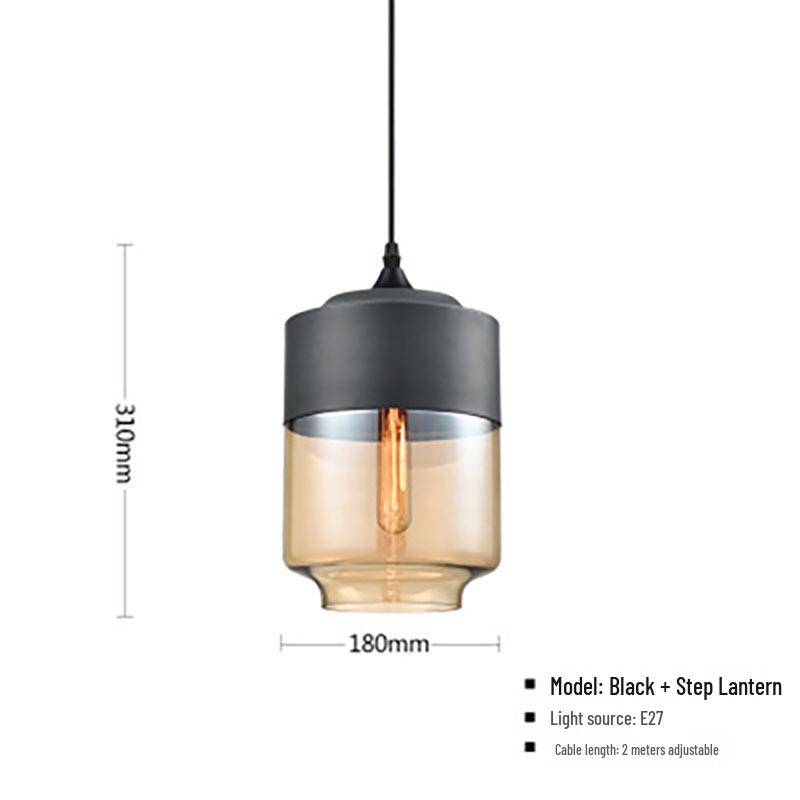 Industrial-Style Glass Ball Pendant Light for Restaurant & Bar