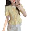 Soft Satin Butterfly Bow Blouse With 3d Pattern For Women Spring 2025