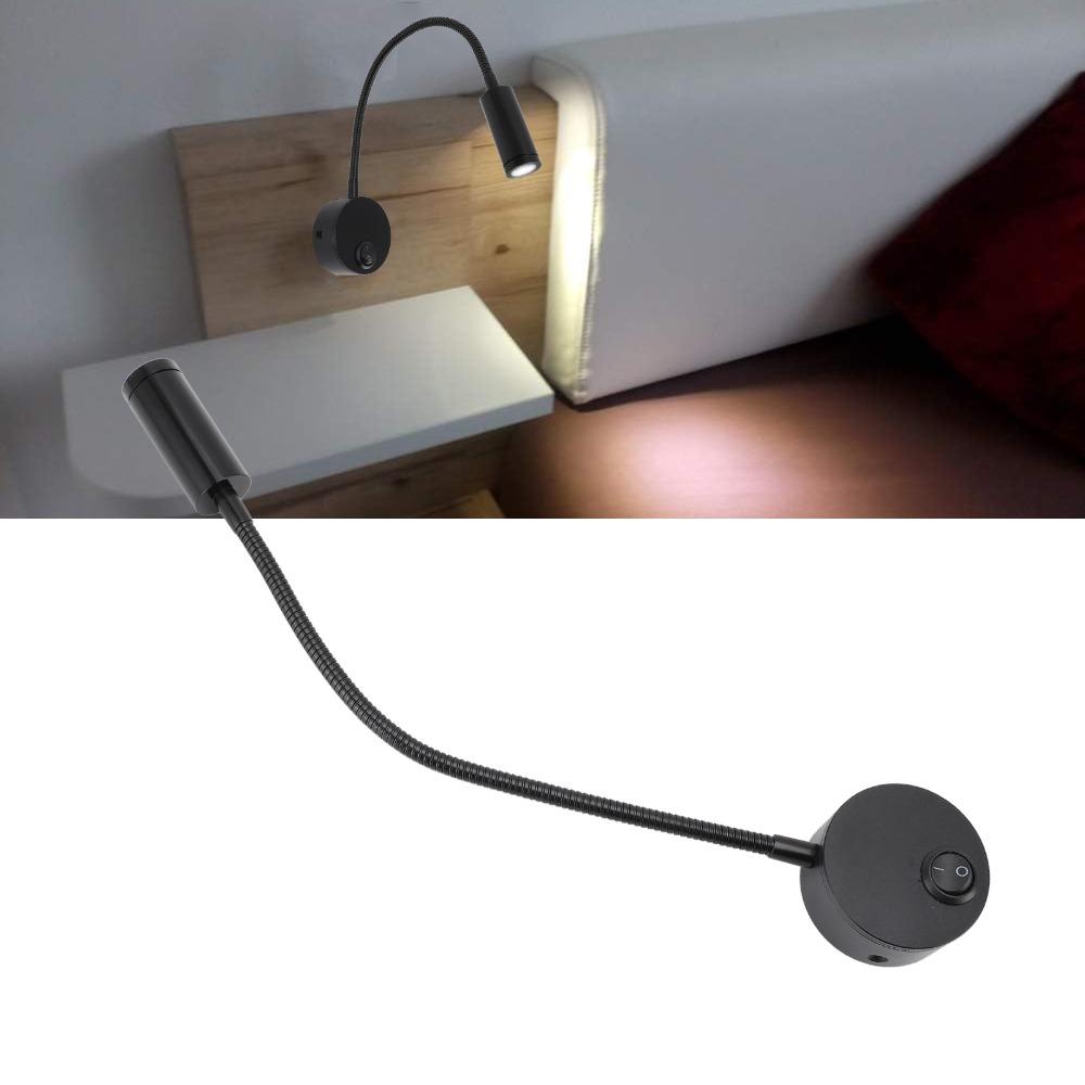 Wall Mounted Reading Light Gooseneck Wall Lamp Easy Installation LED Wall Light  Bedroom