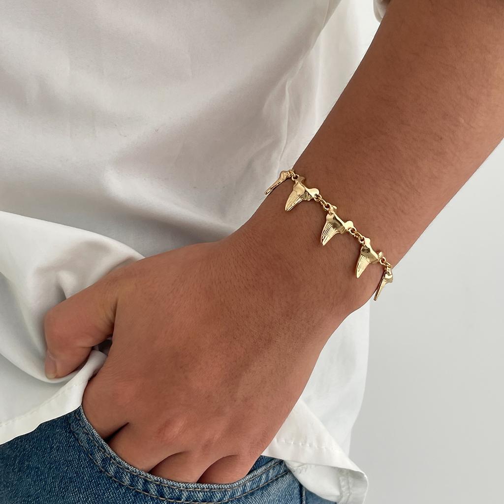 SHIXIN Punk Choker con Borchie Lisce e Punte Bracciale Set di Gioielli per Uomo alla Moda Geometria Irregolare Catena Corta per il Collo Nuovo
