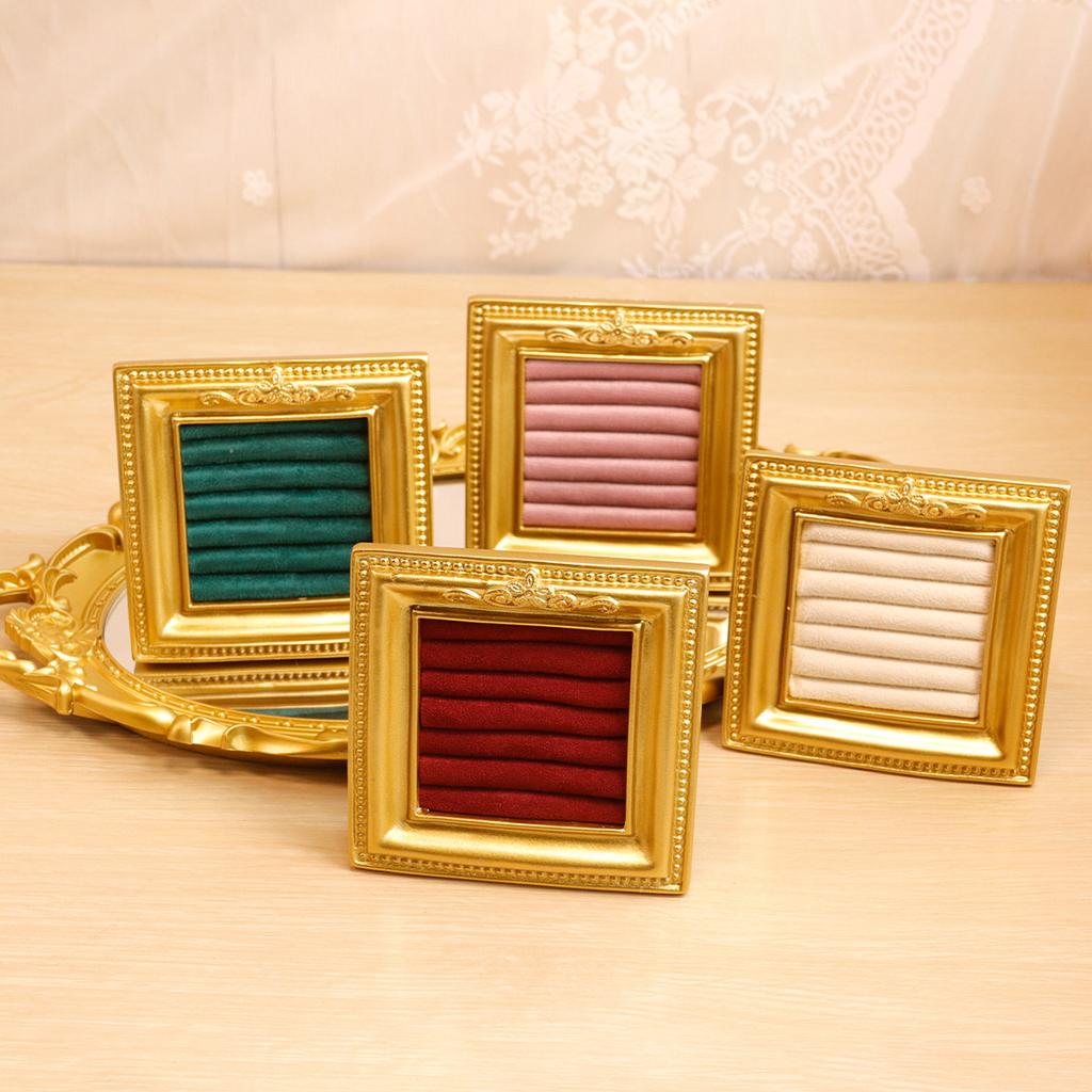 Jewelry display rack, vintage photo frame, ring plate, jewelry store display, storage, photography props, household ornaments