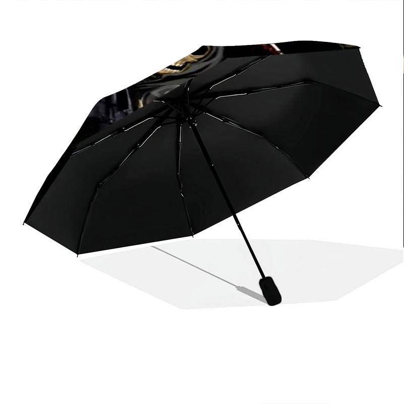Sons Anarchy Characters Folding Umbrella 8 Paraphenoid Bones Suitable For All Seasons Light Travel Umbrella Three Folds