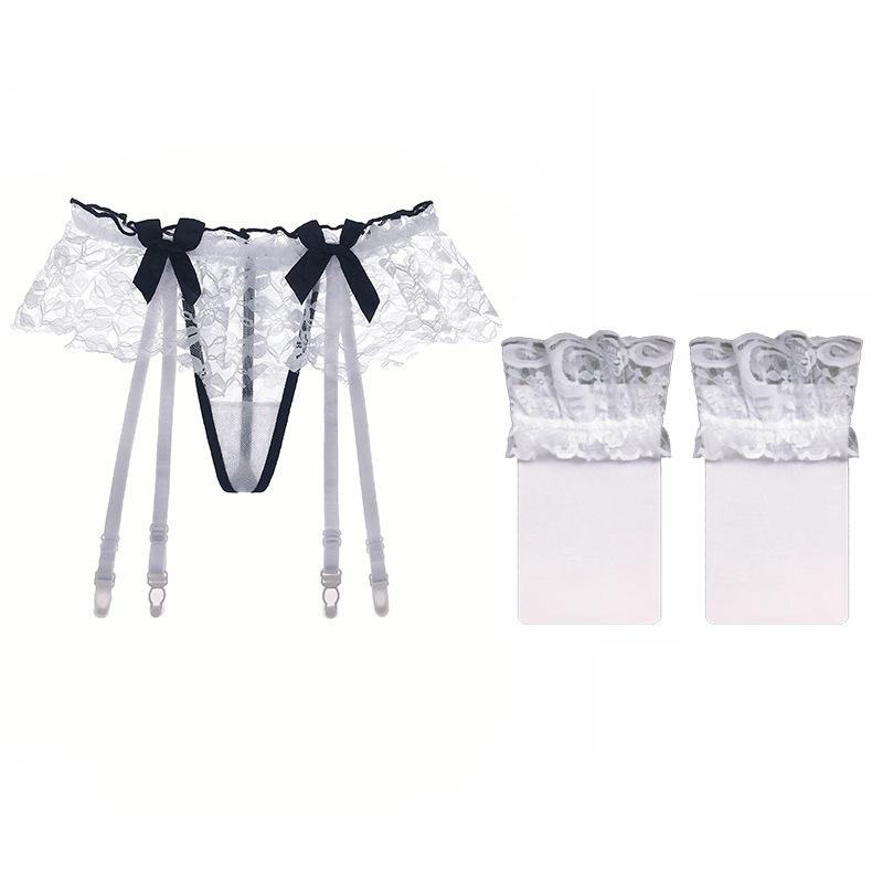 Garter Set Lace Sexy Stockings Seduction Perspective Long Barrel Garter Socks Hot Adult Sex Underwear