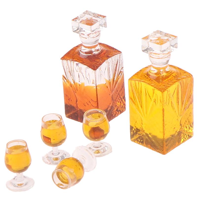 Doplňky pro domeček pro panenky Miniaturní model Rekvizity Simulace Kombinace lahví vína