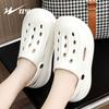 LR slippers new summer slippers wear soft-soled Mori heightening hole shoes