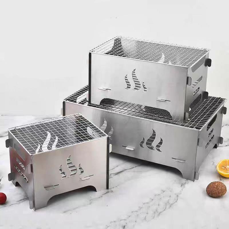 Folding Stainless Steel Portable Camping Grill