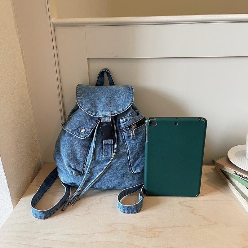 Denim Rucksack Große Kapazität Schüler Klassen Schultasche