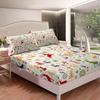 Christmas Element Pattern Mattress Four-Piece Bedding Set Bedroom Dormitory Bedding Decoration