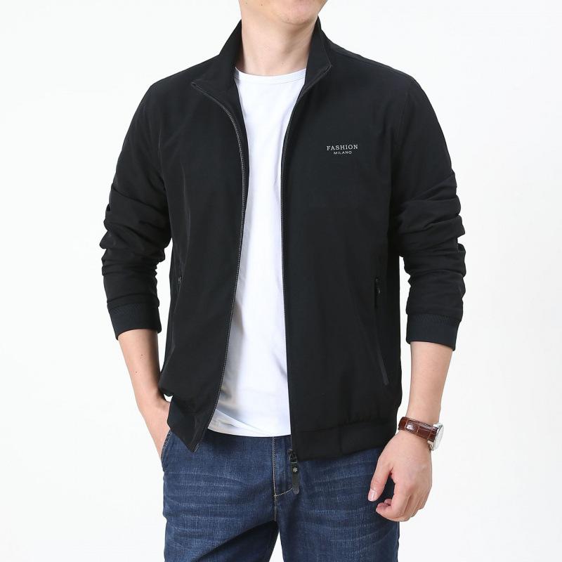 Autumn Men's Youth Jacket Outdoor Casual Thin Stand-up Collar Jacket Waterproof Quick-drying Jacket Men