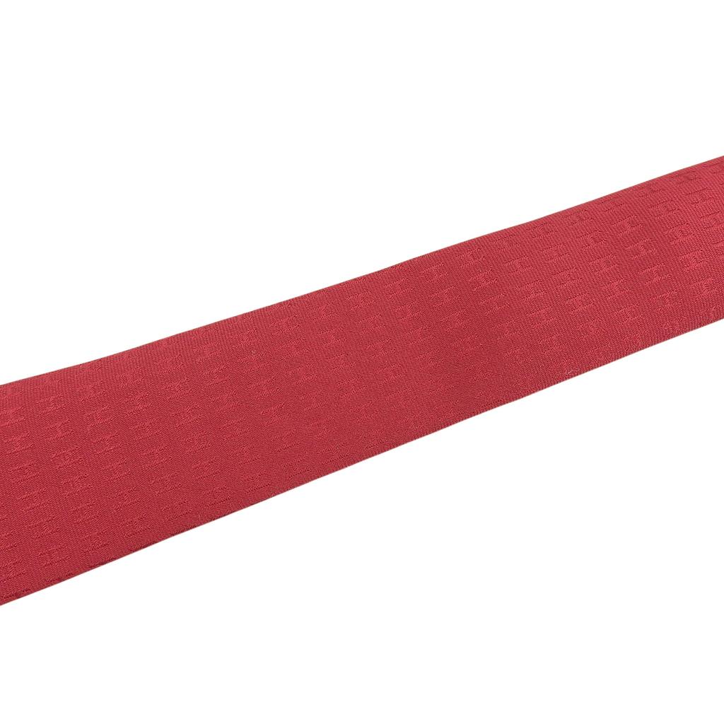 Excellent HERMES tie H-patterned silk twill tie Red silk mens Used