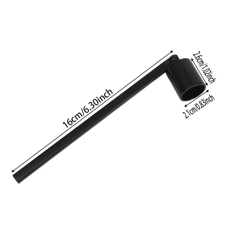 1pc Metal Candle Snuffer Gold/Black/Silver Bell-shape Wick Cover 18cm Handle Vintage Decor Home SPA Hotel