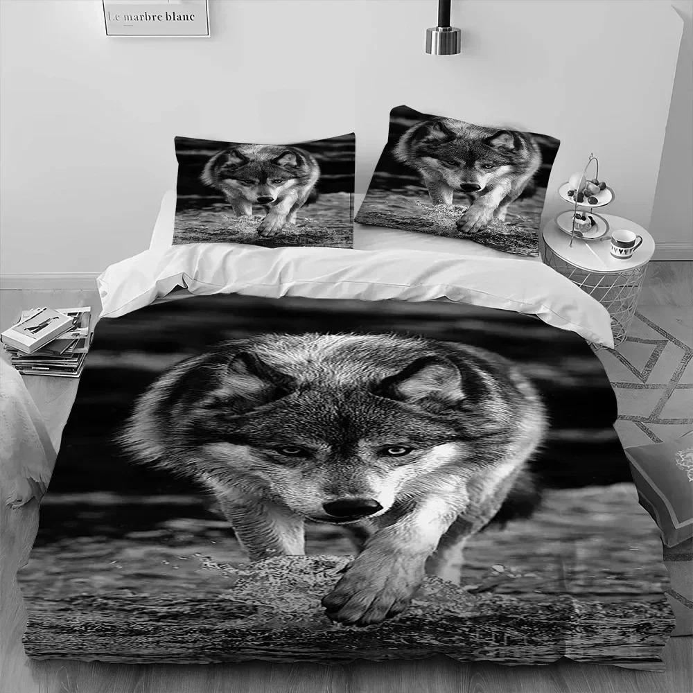 3D Animal Tiger Rose Leopard Luxury Comforter Bedding Set Duvet Cover Bed Set Quilt Cover Queen Size Bedding Set