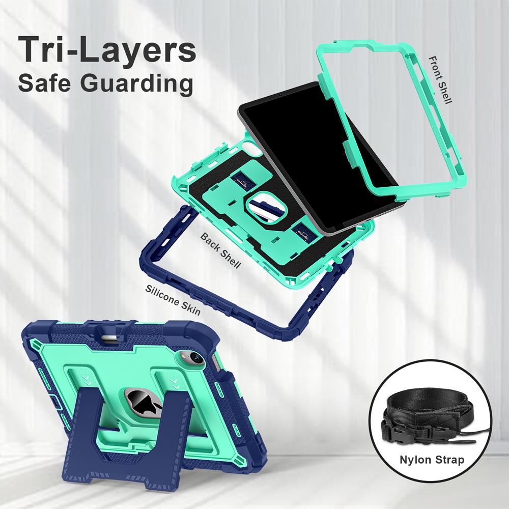 Shockproof Silicone+PC Tablet Cases for 8.3'' IPad Mini 7/6 2024/2021 7th/6th Mini7/Mini6 Case Cover Coque Stand Shell