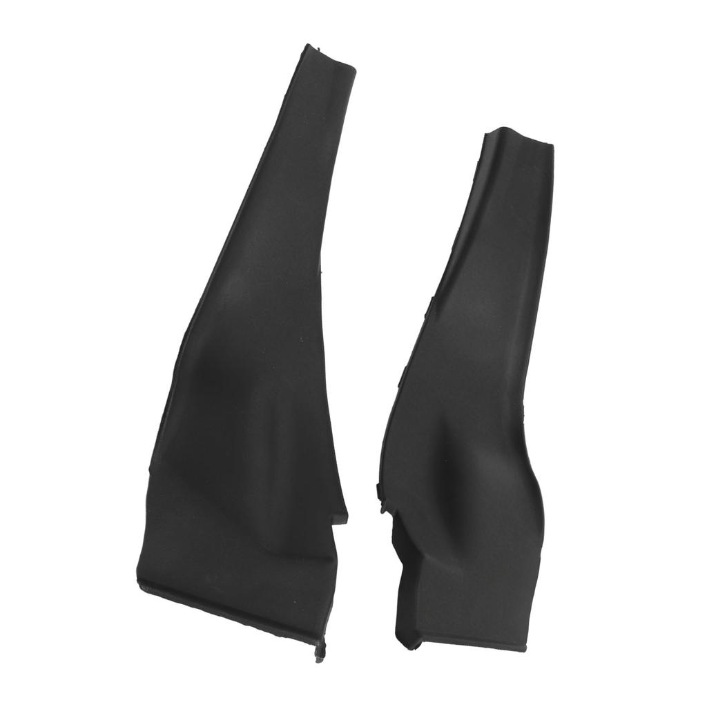 1Pair Front Cowl Extension Trim Cover Black Left Right Windshield Wiper Corner Cover Panel For