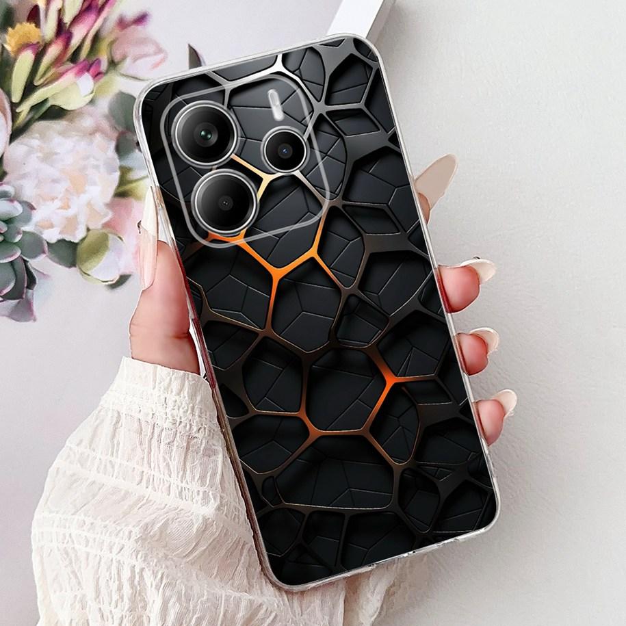 For Cover Xiaomi Redmi Note 14 4G Phone Case Luxury Marble Machine Soft Silicone Slim TPU Funda For Redmi Note 14 4G Note14 Capa