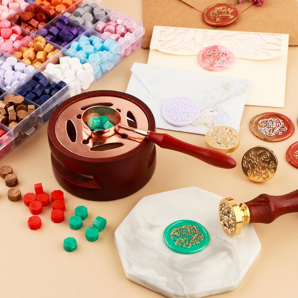 100pcs Wax Seal Beads - 24 Colors Sealing Wax Beads for Making Wax Seals, Decor for Envelope Letter Wedding Invitation