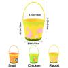 Cartoon Rabbit Egg Basket Colorful Chicken Egg Hunt Basket Easter Felt Basket  Children Gifts
