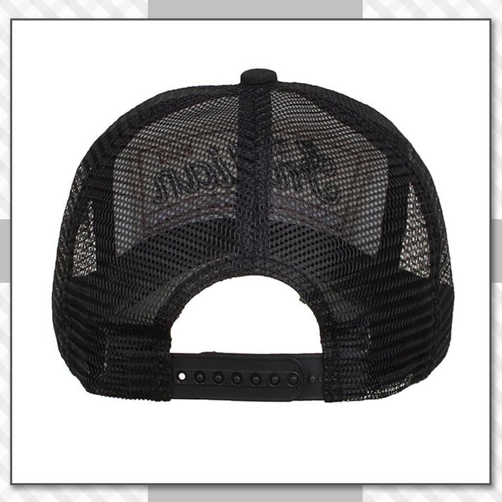 Chrome Crane CB335 Mesh Cap with Embroidered Logo and English for Men and Women (Blue) Letters, Casual, Outdoor,