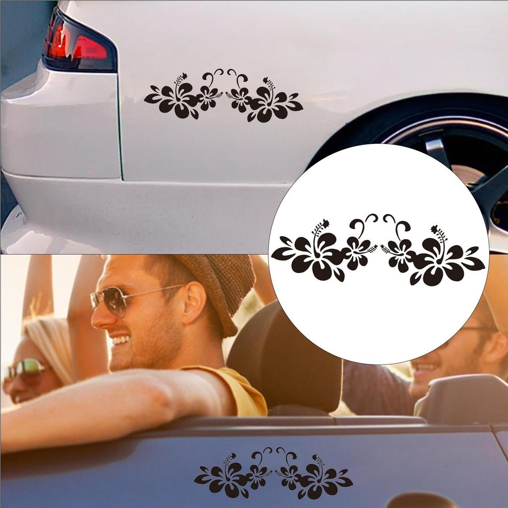 Flower Decal Car Body Sticker, Car Body Flower Decal | Scratch Resistant Decorative Sticker