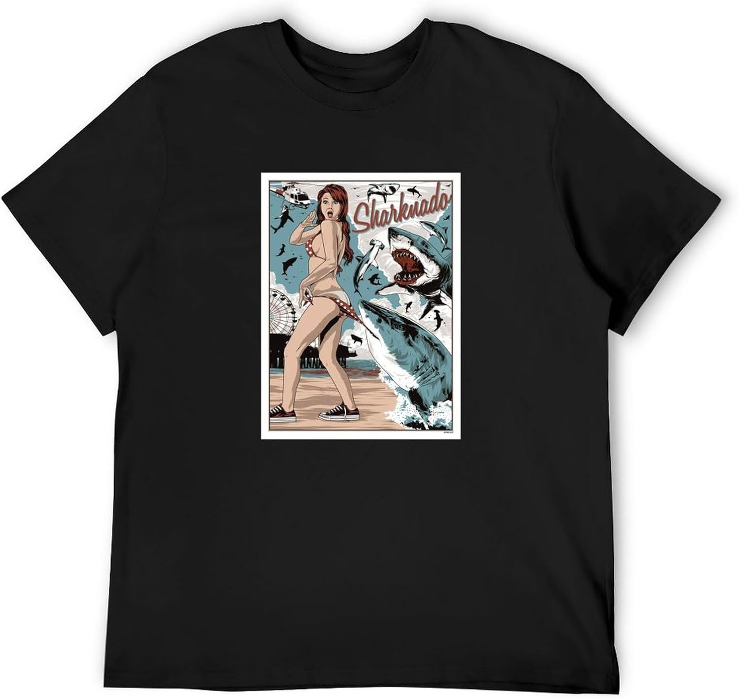 Men s Sharknado T-Shirt Tee XS чёрный