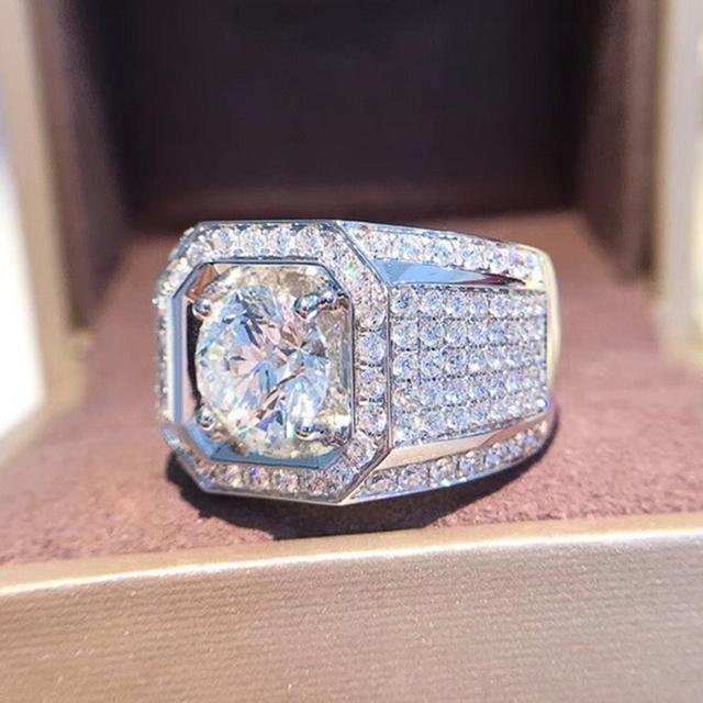 

Новые модные роскошные кольца с кубическим цирконием геометрической формы для женщин, обручальные свадебные аксессуары, женские ювелирные изделия высокого качества 8