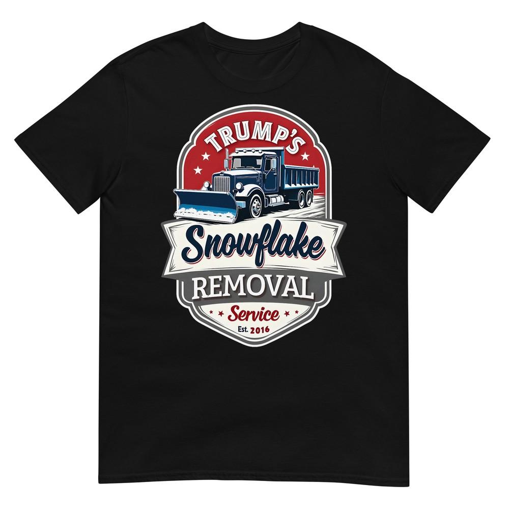 

Trump 2025 Snowflake Removal Service - Political Satire T-Shirt 3XL