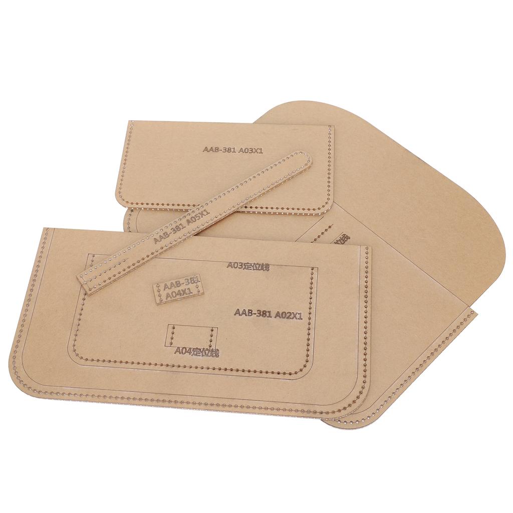 Clear Acrylic Handbag Pattern for Women DIY Handwork Craft Leather Bag Making Tool