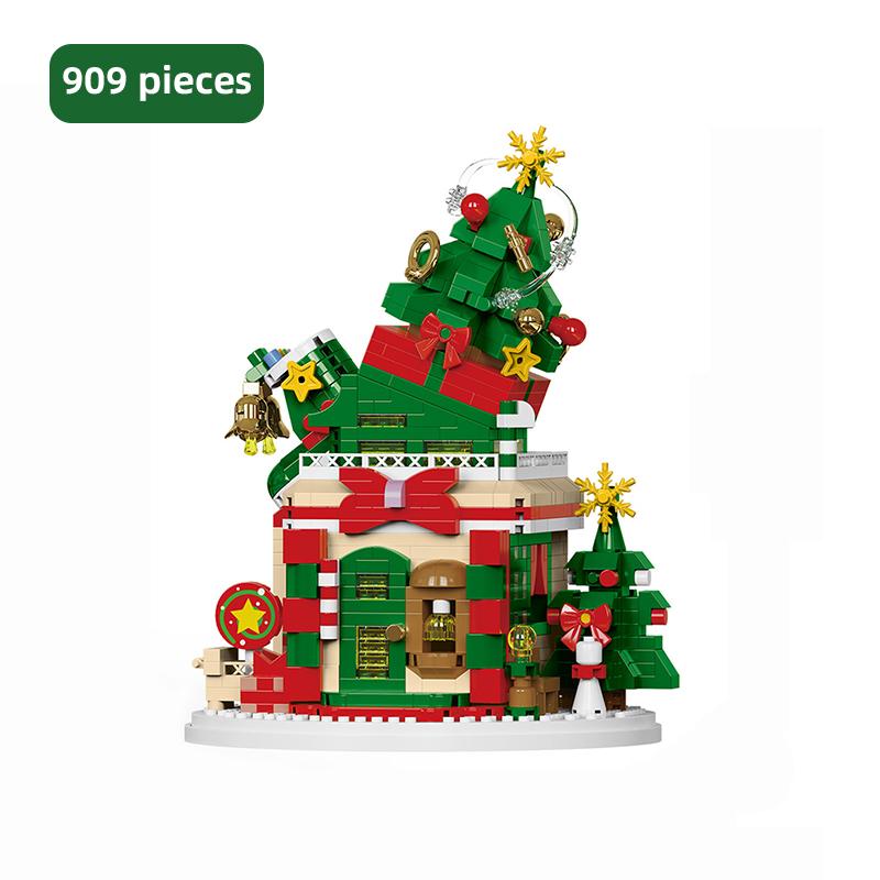 Micro-Baustein Leuchtturm Blöcke Küstenhäuschen Architekturmodell Puzzle Zusammenbau Steine Spielzeug Kinder Jungen Mädchen