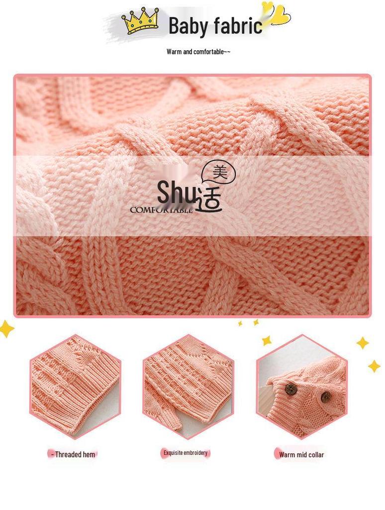 2025 Kids' Knit Sweater: Boys' Base Layer & Girls' Pullover Round Neck for Spring/Autumn