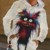 Men's Hoodie Autumn Casual Long Sleeve Sweatshirt Funny Animal Pattern 3d Print Pullover Fashion Street Oversized Clothing
