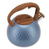 3 Liter Whistling Tea Kettle Stainless Steel Teapot with Handle For Induction Stove Electric Ceramic Stove Flash Blue